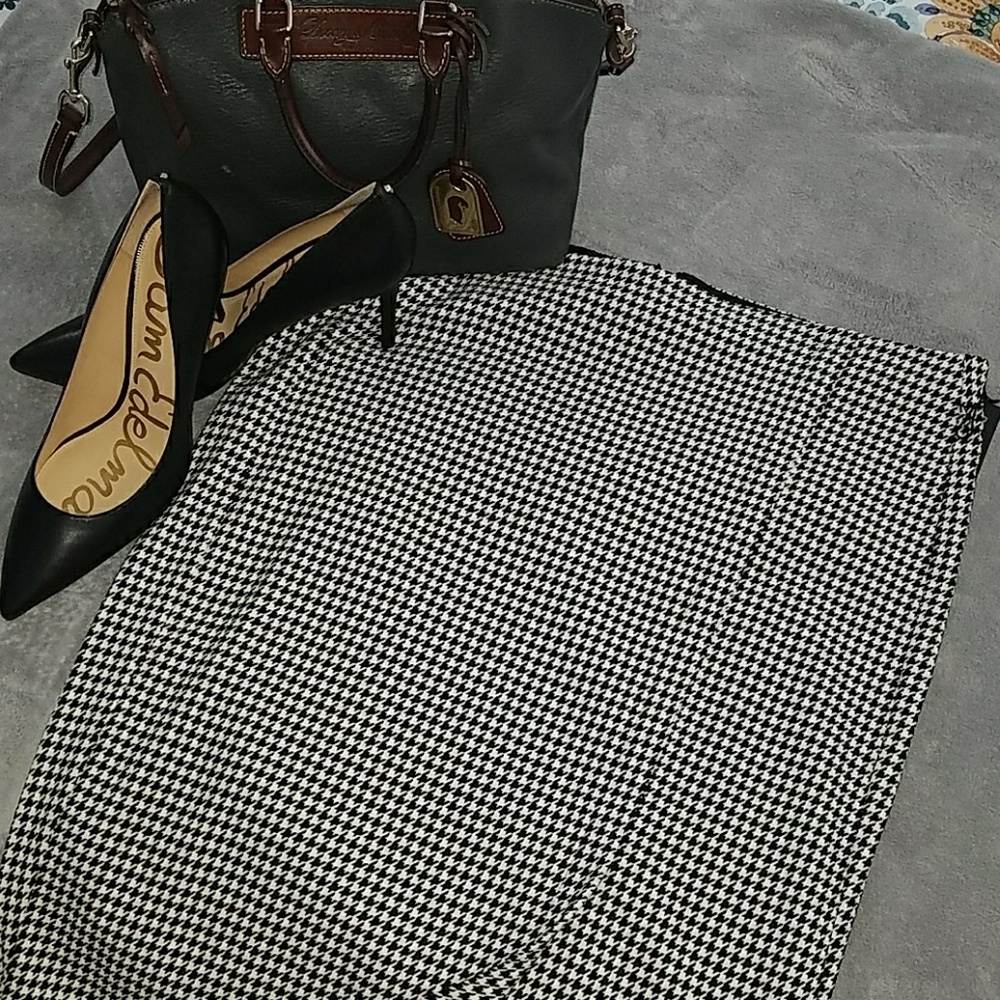 Glamour X Lane Bryant houndstooth skirt